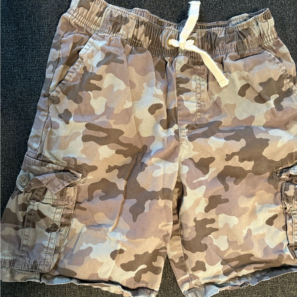 Cat & Jack Tan Camouflage Cargo Shorts